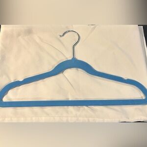 Kids Blue Velvet Non-Slip Clothes Hanger